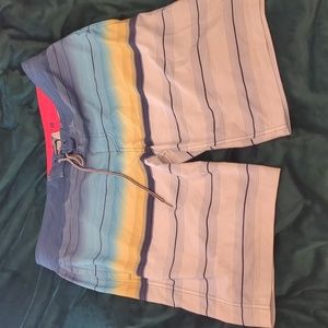 Men's Board Shorts by Goodfellow in Blue with Yellow and White